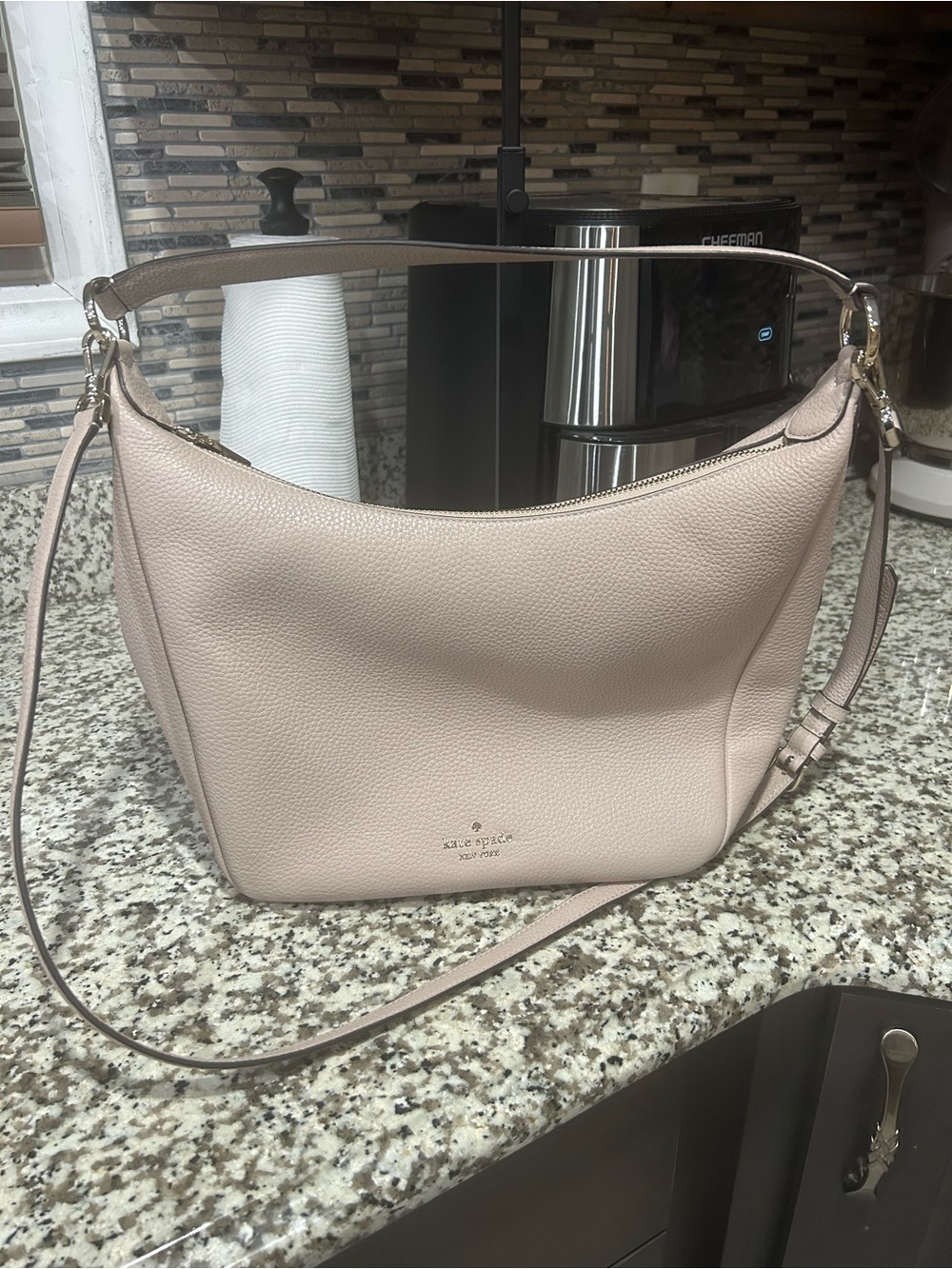 kate spade Pale Blush Leather Shoulder Bag